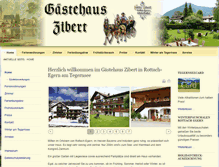 Tablet Screenshot of gaestehaus-zibert.de
